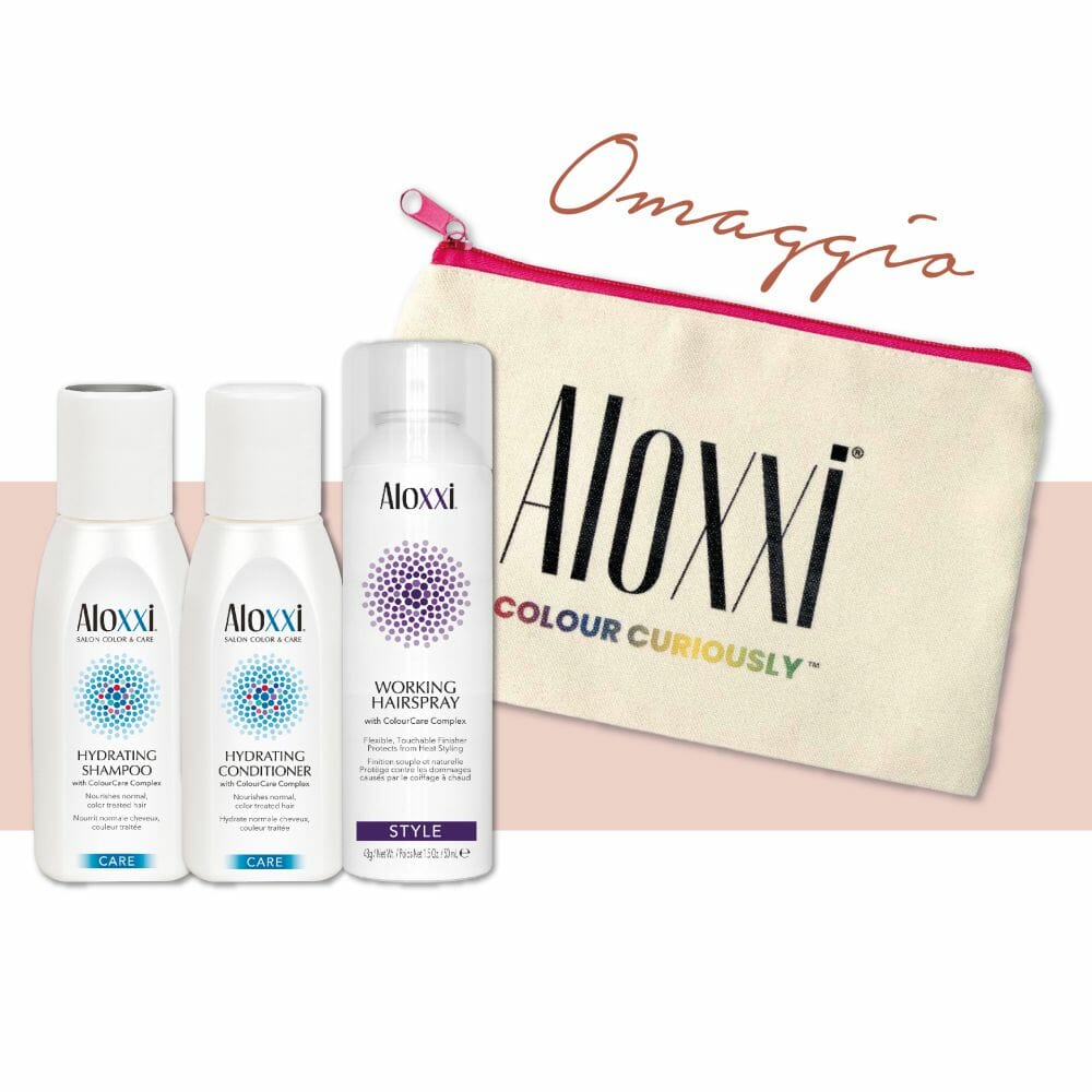 ALOXXI HYDRATING TRAVEL SET con travel bag in omaggio